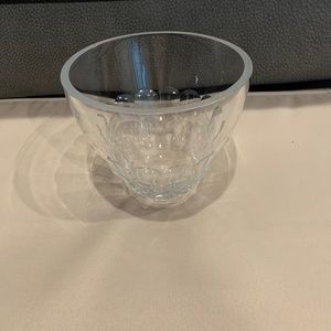 Vera Wang Crystal Vase/Bowl w/ Sticker. FTD /Made in China.  Almost 6” H